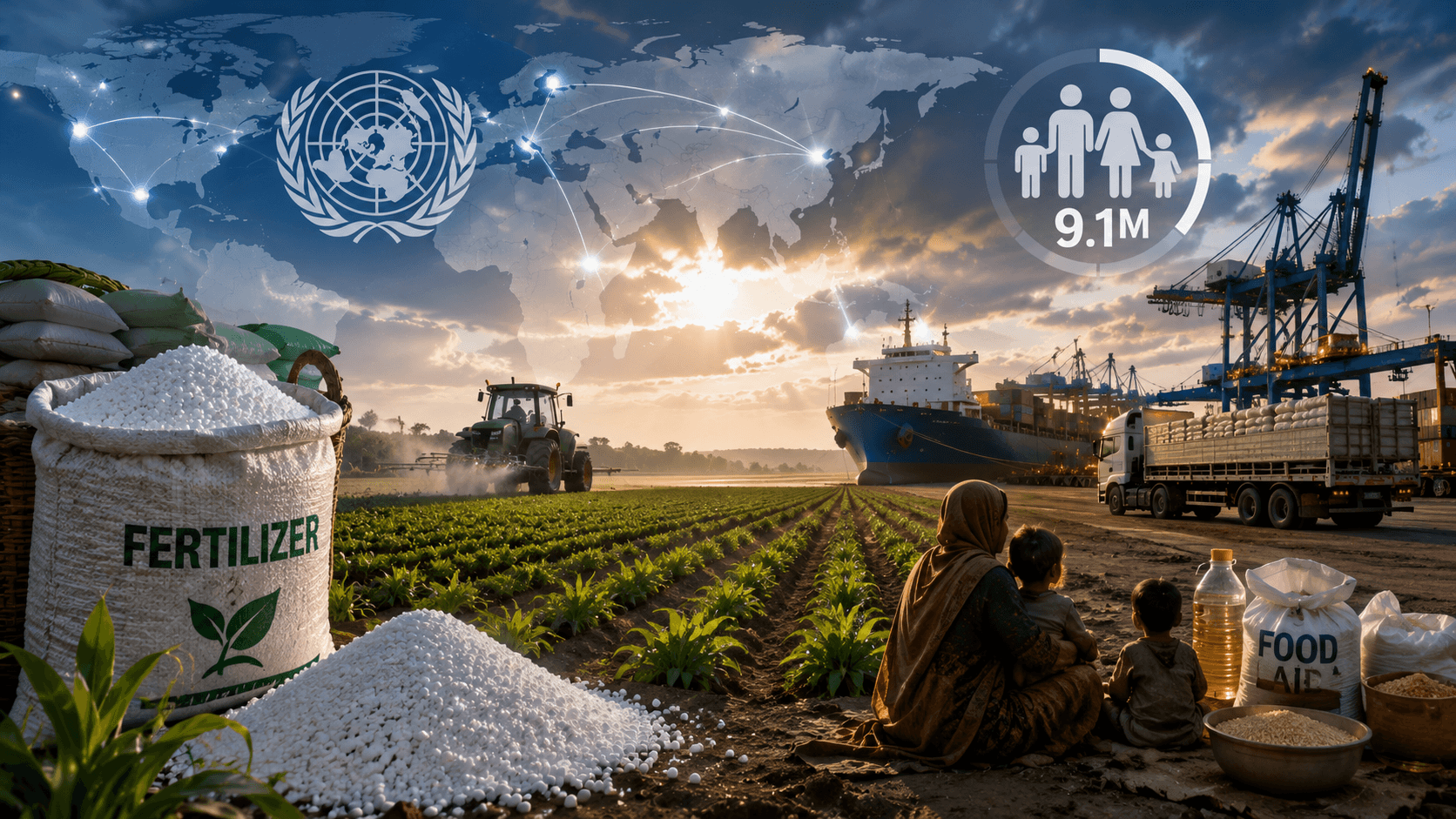 Fertilizer Food Security: UN Update — 9.1 Million Food-Insecure People Risk Contingent on July Supply