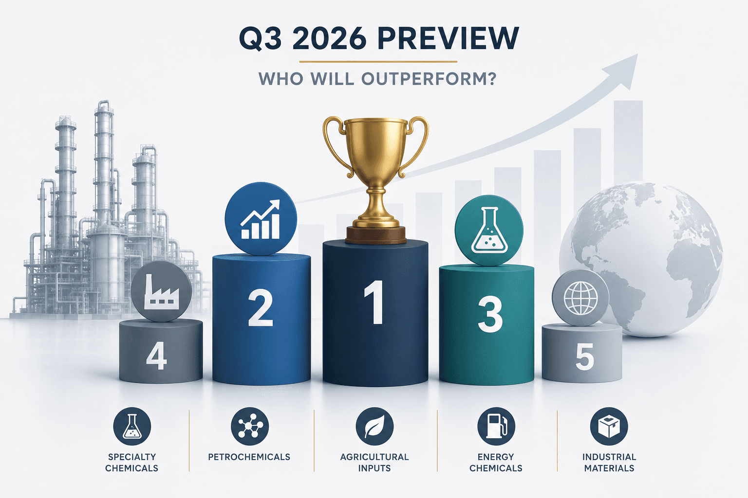 வேதியியல் தொழில் தரவரிசை: Q3 2026 முன்னோட்டம் - யார் விட சிறப்பாக செயல்படுவார்கள்?